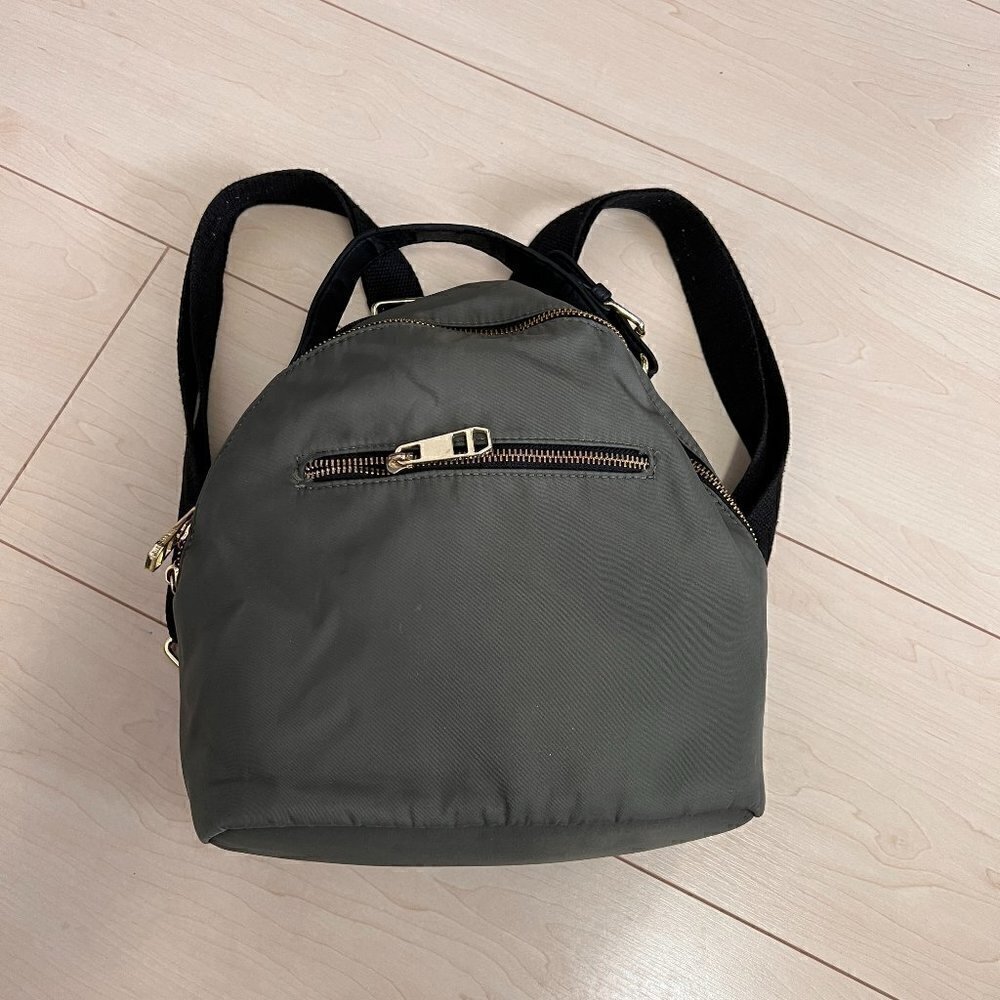 Steve Madden / Madden Girl Nylon Small Mini Backpack Grey / Green